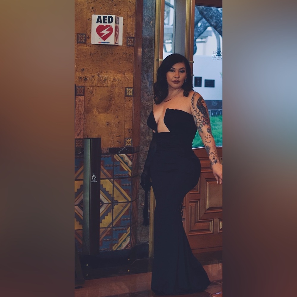 Fashion Nova Elegant Black Prom Dress